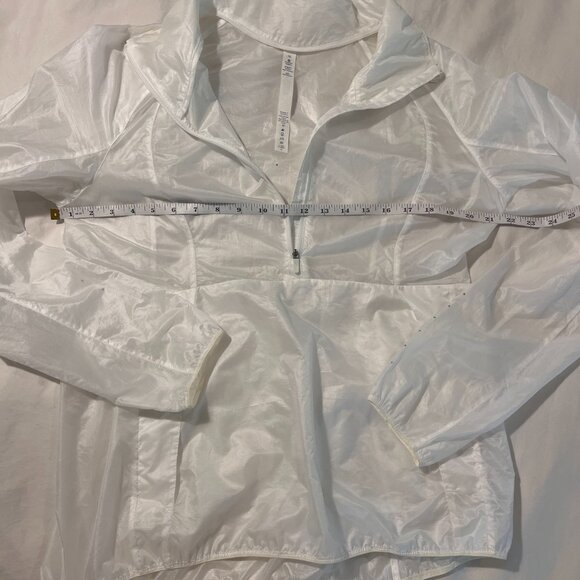 Lululemon Run With It Jacket Half Zip in White size 10 - Picture 5 of 16
